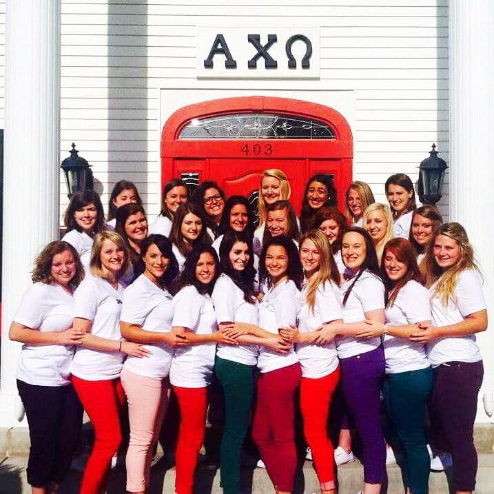 rlsimkins12's tweet photo. "Sorority pics" are kind of our thing 💁 #BUGreekWeekPC #AXO http://t.co/9s0B3DcARz
