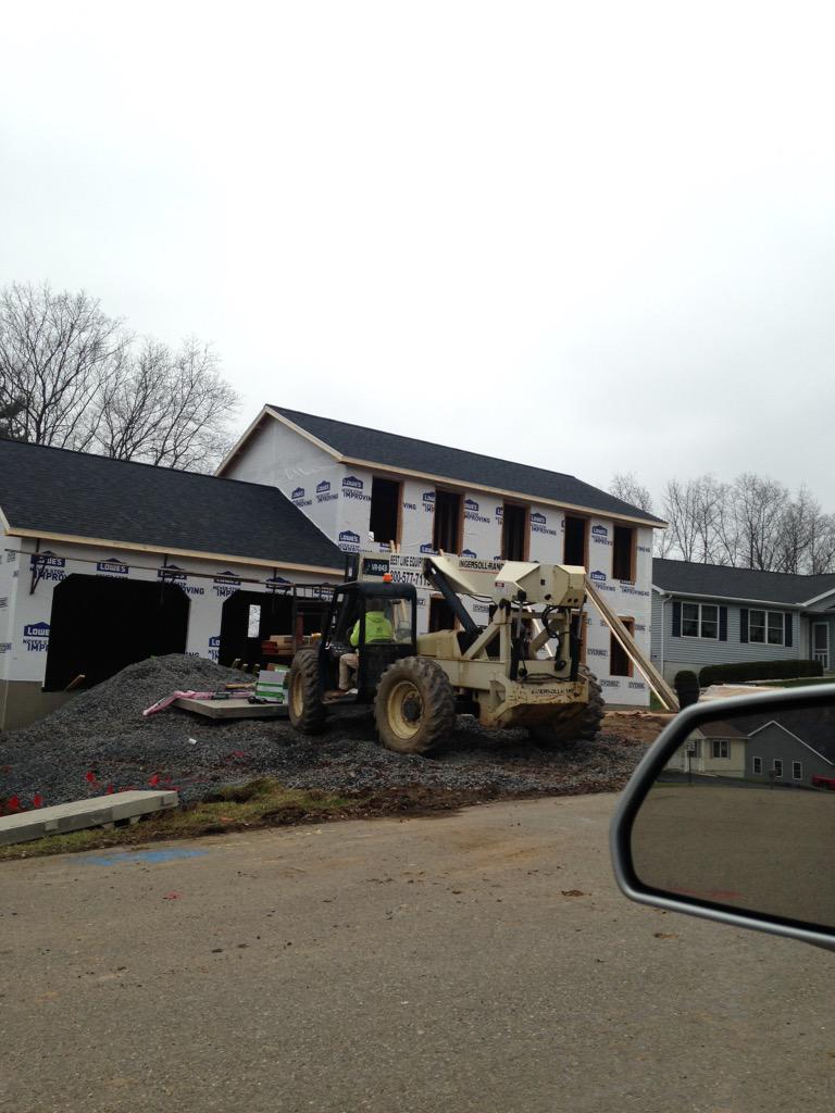 Steve13Sharpe's tweet photo. Loyal Pro MA New home build. HD supplied Job Owner requested them to use wrap since owner is a Store manager at Lowes http://t.co/1163EhK8Xb