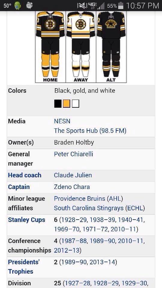 ItsCanadasGame's tweet photo. After Washington's 3-0 shutout win over Boston last night, the Bruins' Wikipedia page got an update. #OwnershipChange http://t.co/ShY293JjfO