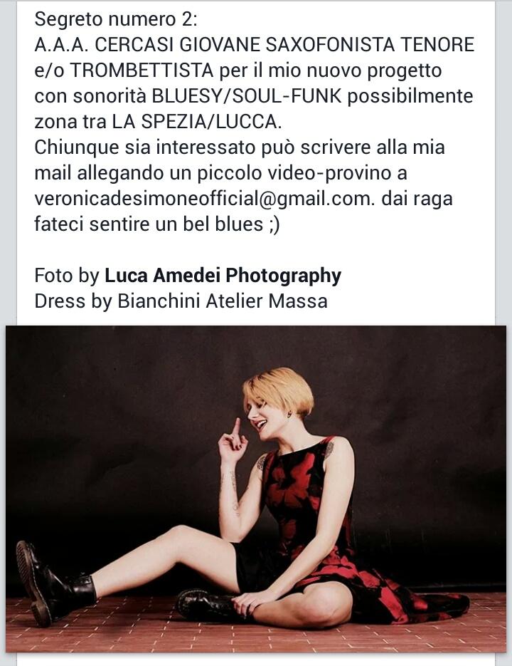 VeroDeSimone's tweet photo. A.A.A. CERCASI SAXOFONISTA e/o TROBETTISTA very very bluesy!!!! http://t.co/U7oPMhhhxi