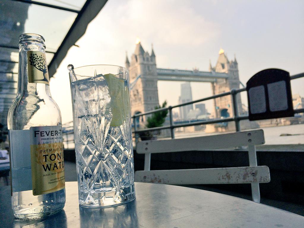 Summer is here! Celebrating with a Martin Miller's and <a href="/FeverTreeMixers/">Fever-Tree Mixers</a> G&amp;T in the heart of London at <a href="/BWChophouse/">Butlers Wharf Chop House</a>!