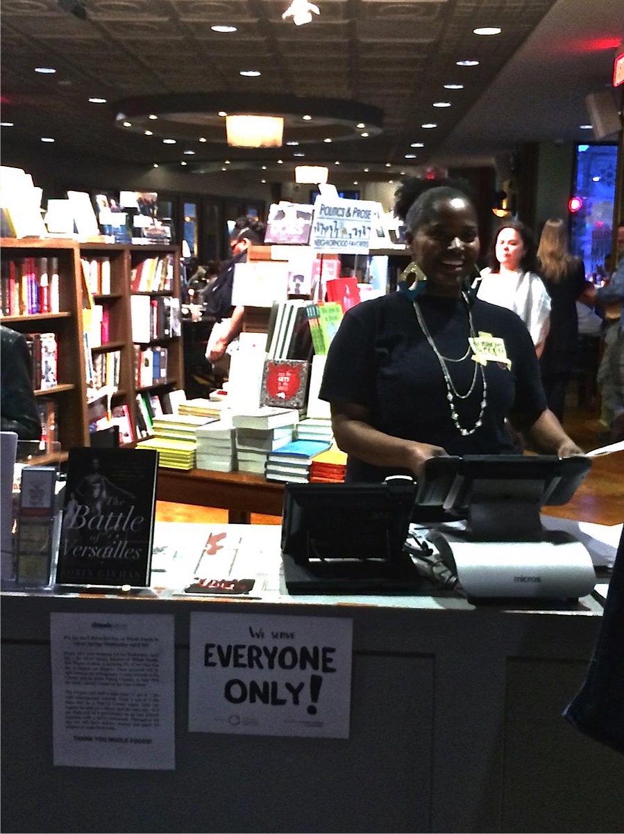 intrfthalliance's tweet photo. Thanks @BusBoysandPoets for posting the #EveryoneOnly sign and standing for a community that remains open to all! http://t.co/oxKh5SR1er