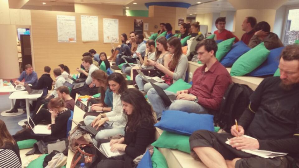 LeWagonBelgium's tweet image. Full house for our first workshop this Spring: intro to HTML &amp;amp; CSS! Thanks peeps! :) @co_station #betech #gotecheu