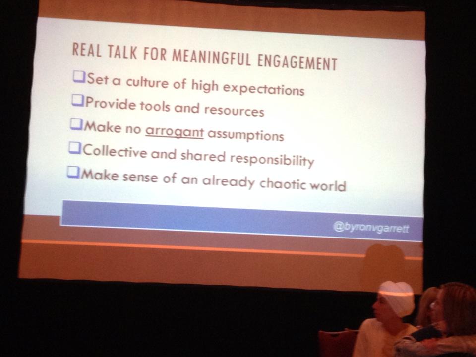 NancyWitherell's tweet photo. #mrac2015 Bryon Garrett on Authentic Family Engagement--GREAT http://t.co/sja3Hyxwug