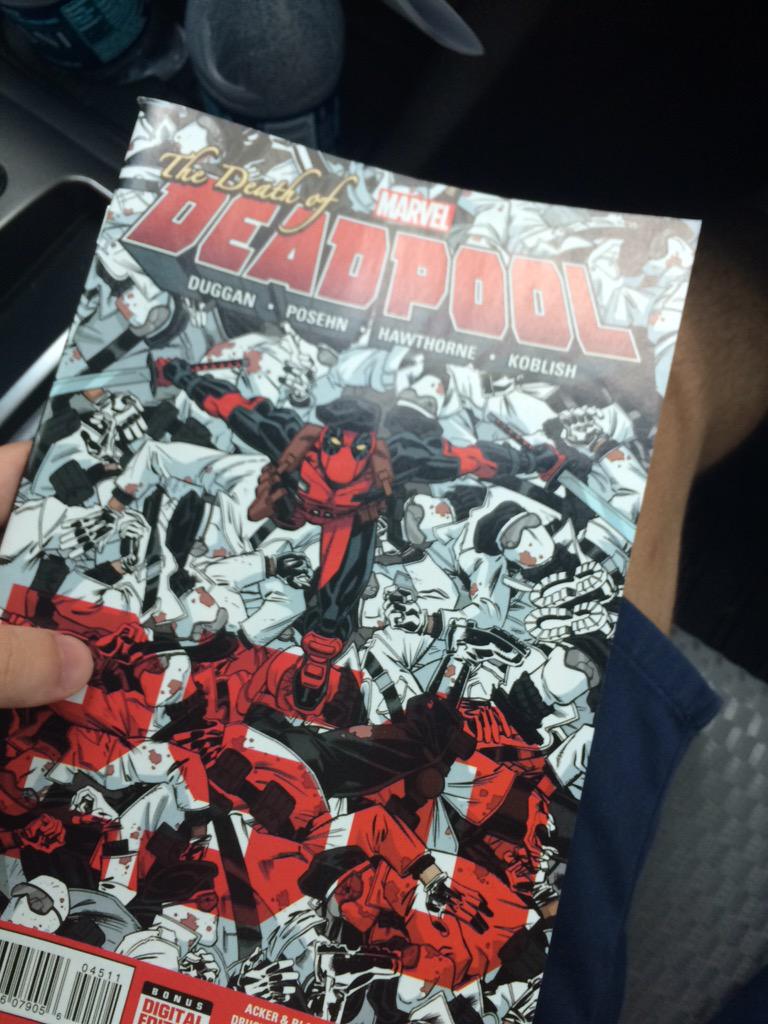 TreeFiddy616's tweet photo. They killed my homeboy #DeathofDeadpool http://t.co/nt4XVCX8Kh