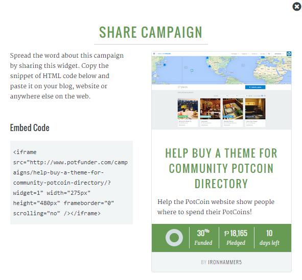 PotFunder tweet picture