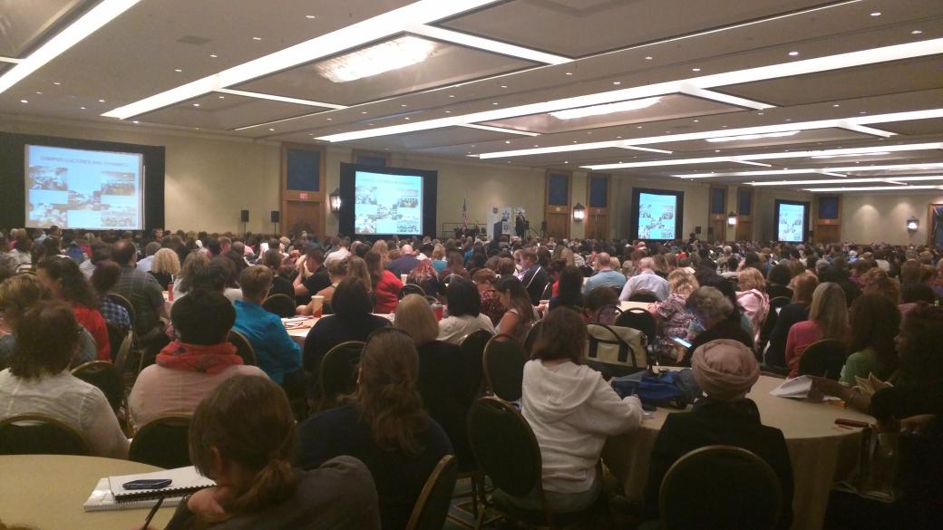 DCCADV's tweet photo. Jam packed session for one of the final joint sessions of #EVAWI2015 on campus sexual assault. @montclairstateu http://t.co/f4FB99nEiL