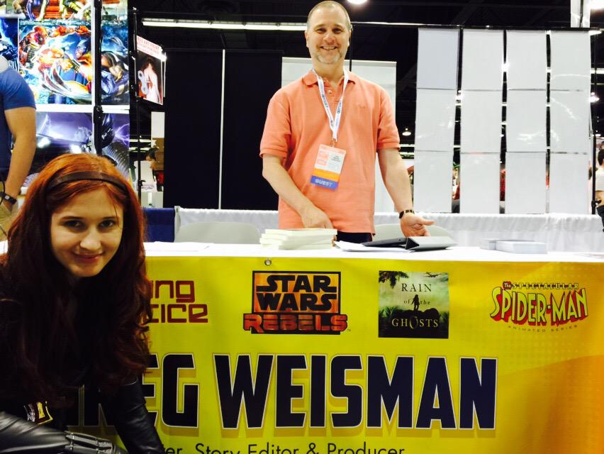 Curt_Ice's tweet photo. What a great weekend at @WonderCon!!! With @abbygailaims @Greg_Weisman and @RainoftheGhosts http://t.co/DficBONiqS