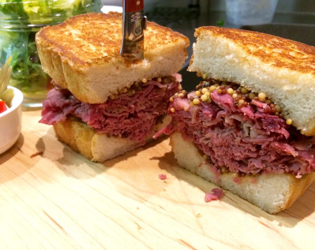 ChefRogalski's tweet photo. I told @Chefapittoello i was hungry so he gave me this. Made from scratch including the beef @BistroRougeYYC http://t.co/HMmDJsOXVM