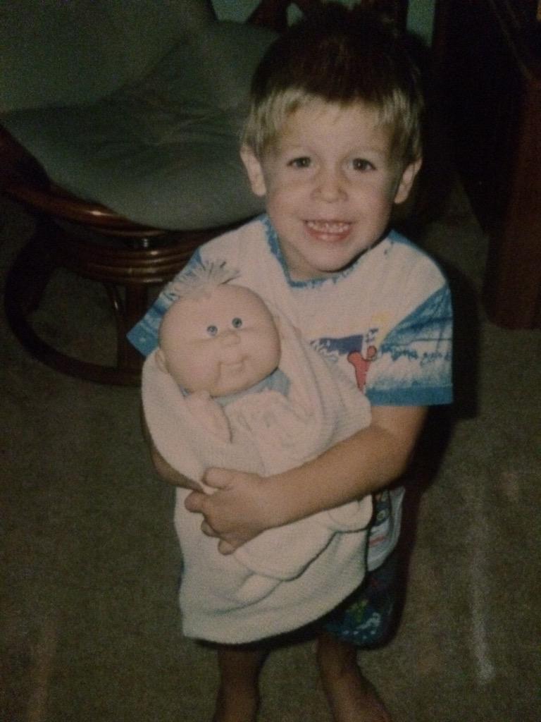 wxSpinner89's tweet image. Here's my #TBT this week. Yes that is a #cabagepatch his name was Al.