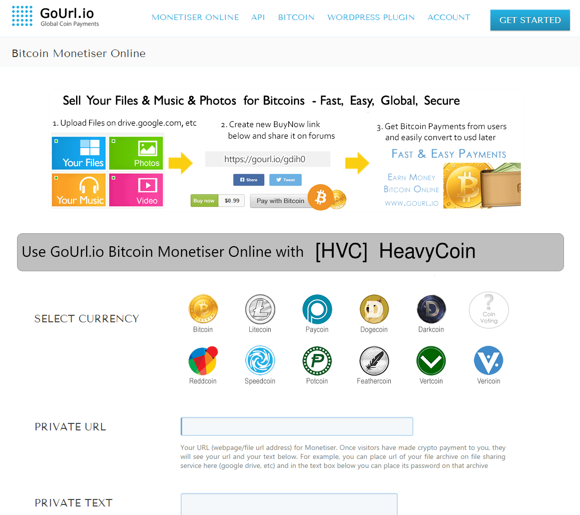 CryptocoinAPI's tweet photo. #HeavyCoin #HVC Monetiser Online on GoUrl.io - Vote for $HVC. Free #Bitcoin Monetiser - https://t.co/UsLe3RFa1v http://t.co/5RaP9DTdnS