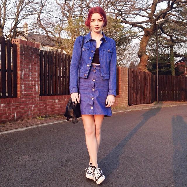 hannahlouisef's tweet photo. Double denim situation // post a photo of your outfit, tag #wearestylists and follow @booh… http://t.co/SXHohq7CGw http://t.co/eepjzn8B1i