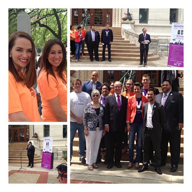 SA2020's tweet photo. Happy to participate in the launch of @ThinkVoting today! #voterturnout #VoteSA #mobilizeSA http://t.co/wYWt64BN5Z