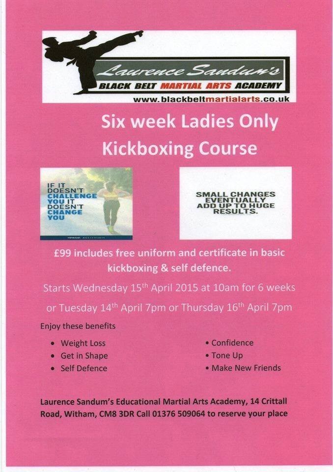 mfwitham's tweet photo. Our new ladies kickboxing courses are starting very soon. Great prices &amp; great fun! @EssexTweets @WithamTimes #witham http://t.co/vQlZXLRgwU