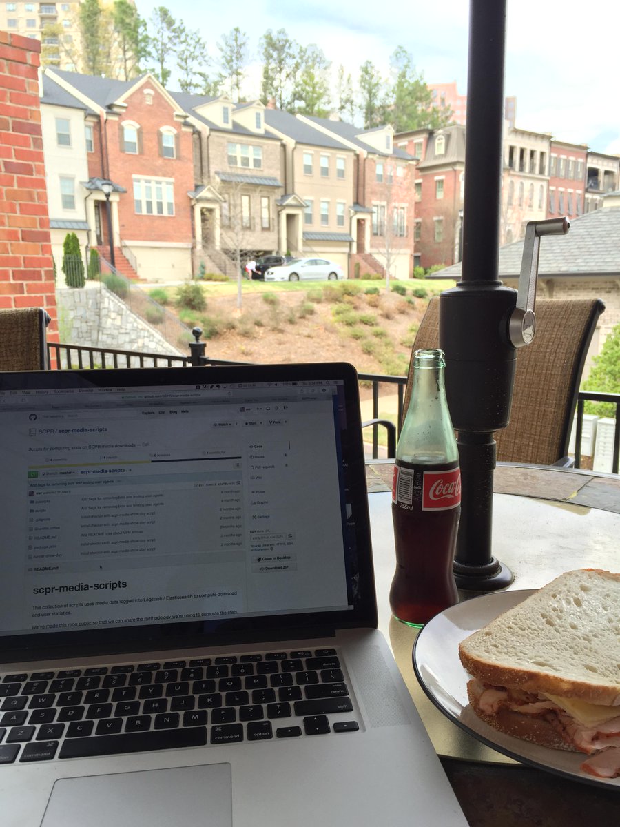 ewrcode's tweet image. Hard to compete with this as an office, regardless of how much pollen I’m ingesting right now.