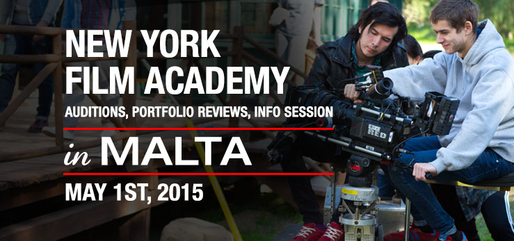 New York Film Academy will meet with prospective student actors &amp; filmmakers in Malta on 5/1! bit.ly/1yZim3B