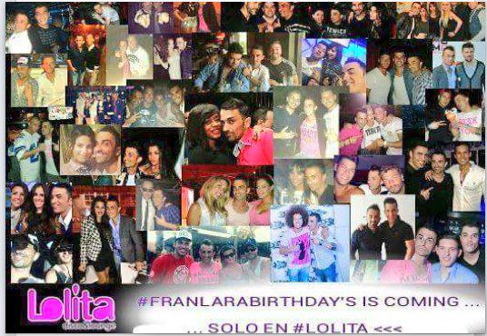 FranLara__'s tweet photo. Mañana estamos de fiesta de cumpleaños.. #Lolita se viste de gala para otro viernes que se recordará..te vienes? http://t.co/EobWa4XvXQ