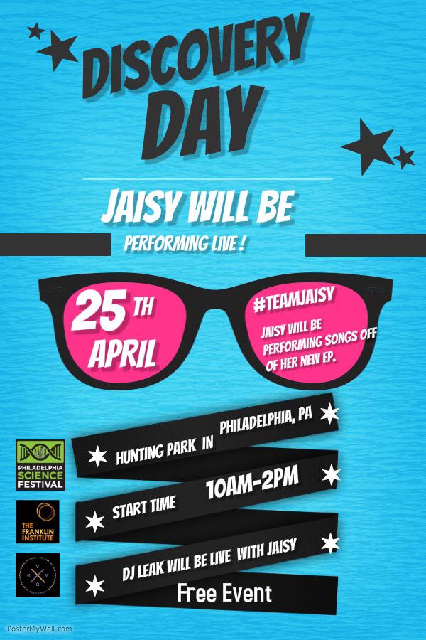 KoolVibeMusicG's tweet photo. @DefinitionofJC will be performing live April 25th in Philadelphia @ hunting park! #DiscoveryDay #TeamJaisy #KvMG http://t.co/2S0gTZcDHh