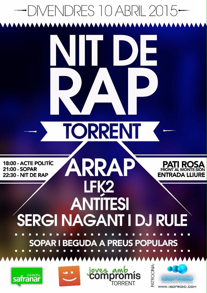 Demà no et pot perdre una gran nit de tertúlia a ritme de rap i hip hop valencià! #ambvalentia #tornaasomriure