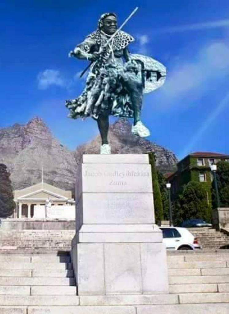 JGvanZyl_ZA's tweet photo. #RhodesMustFall and #RhodesHasFallen. So what about real issues like #ZumaMustGo #NkandlaForAll #OneWifePresident http://t.co/pHZwlNZEAW