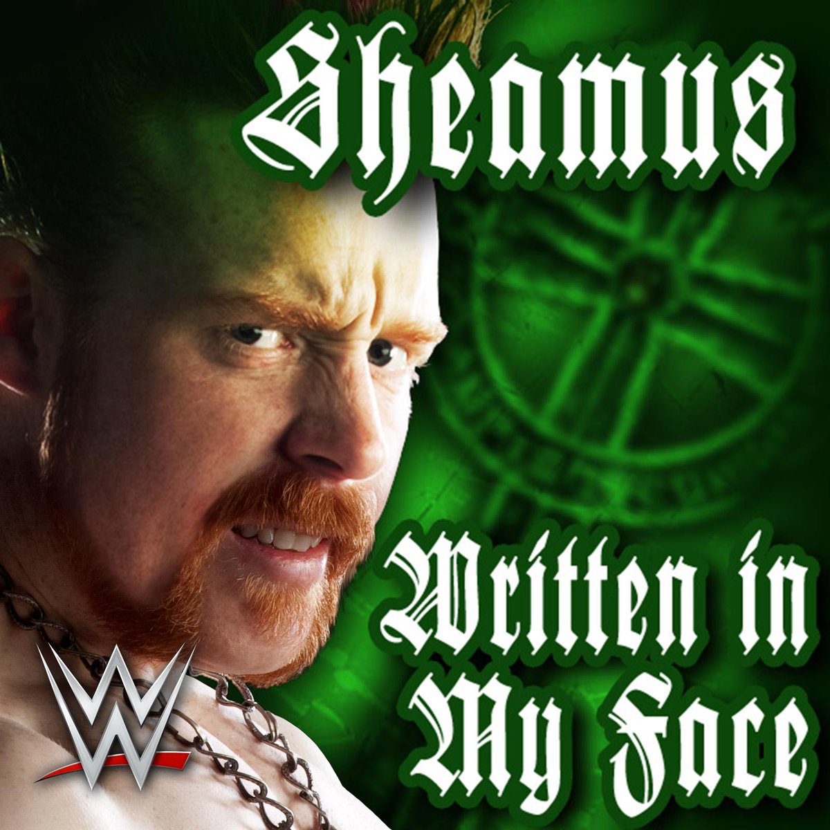 WWEMusic's tweet photo. #TBT @WWESheamus #WritteninMyFace http://t.co/uAPSCQfdg1