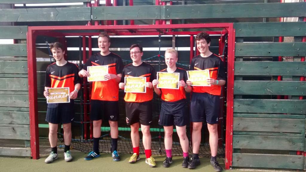 DRoadMusic's tweet image. Winners! Great performance by We Love Butlins and a late penalty to beat No Sleeves and his mates #SH2015