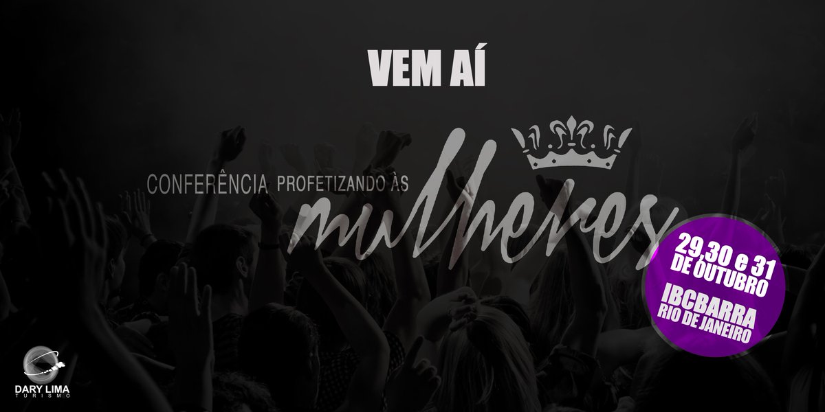 Mulheres de SP q gostariam de ir pra Con. Profetizando as mulheres em outubro no RJ,  me manda seu email e saiba mais