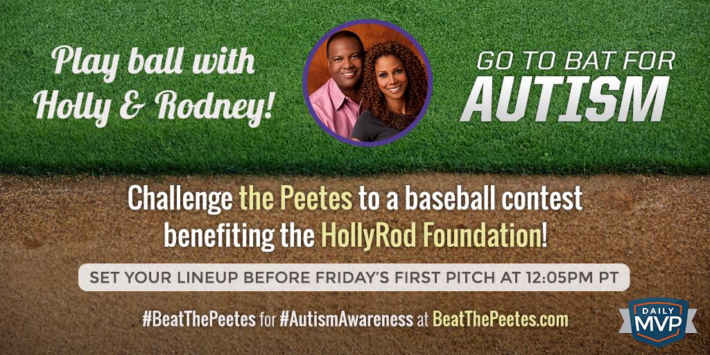 hollyrpeete's tweet photo. Rodney and I are excited to have our own game at @DailyMVP! Challenge us now for @HollyRodFDN! http://t.co/2NyKDAvWs1 http://t.co/cTUOSsHRUU