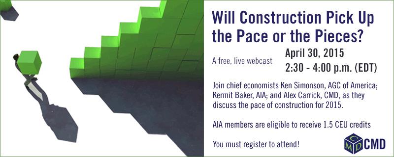 ConstructConnx's tweet photo. Thurs April 30: Economists from @AIANational, @AGCofA + CMD discuss #construction in 2015  http://t.co/M7JDxSc5Ac http://t.co/i41hV5tzEH