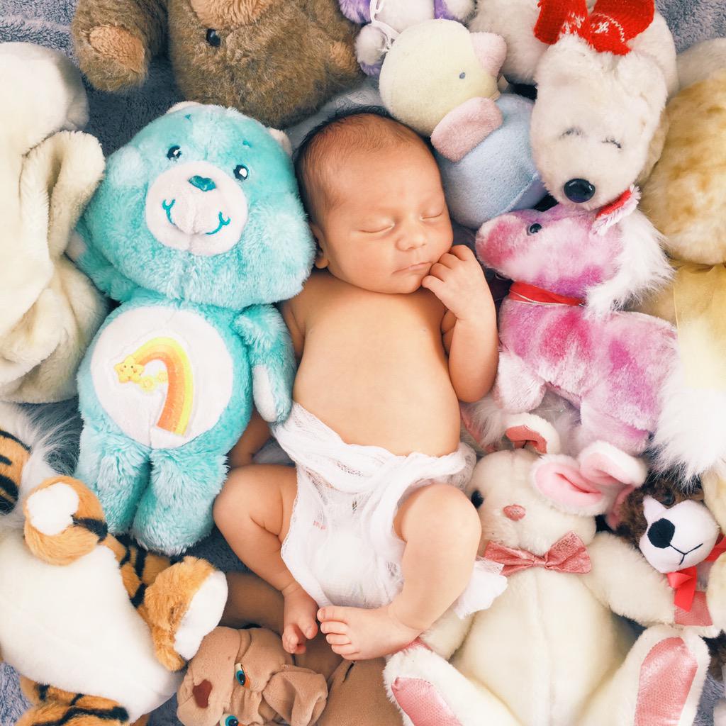 Sneak peeking out shoot today! Here's a quick test pic from the iPhone! #newborn #baby