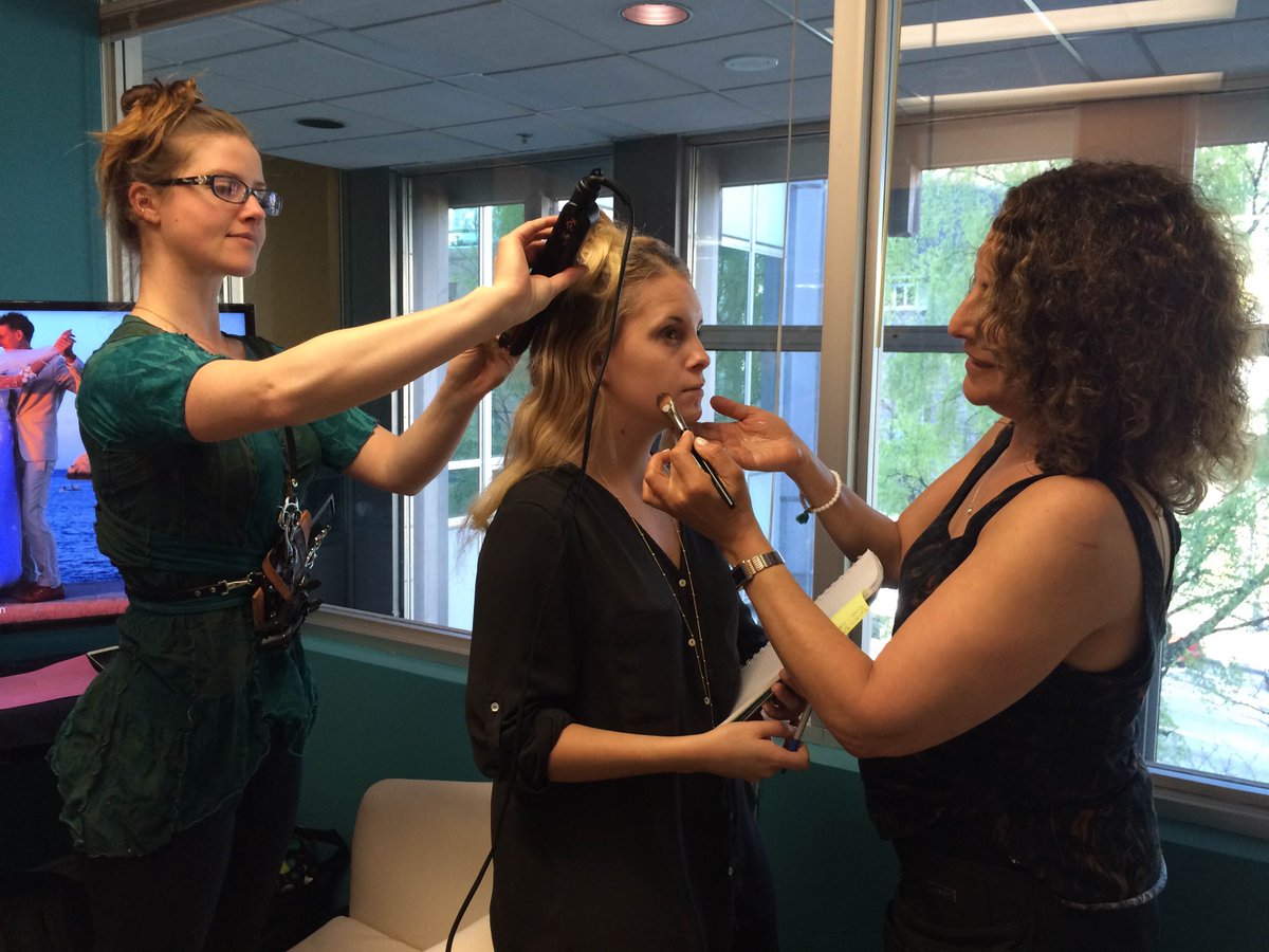 MSDWeddings's tweet photo. We had our #MSDW #beautyteam come in today! @vanmobilehair @hayleymillermup http://t.co/Ge8GNXpIlK