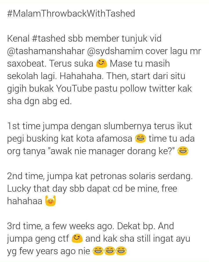 ayubilacinta's tweet photo. #MalamThrowbackWithTashed 😆 *sekarang dah pagi pulak, hmmm selamat pagi lah hahahhahahah 😂 http://t.co/TEtSRIsi8p