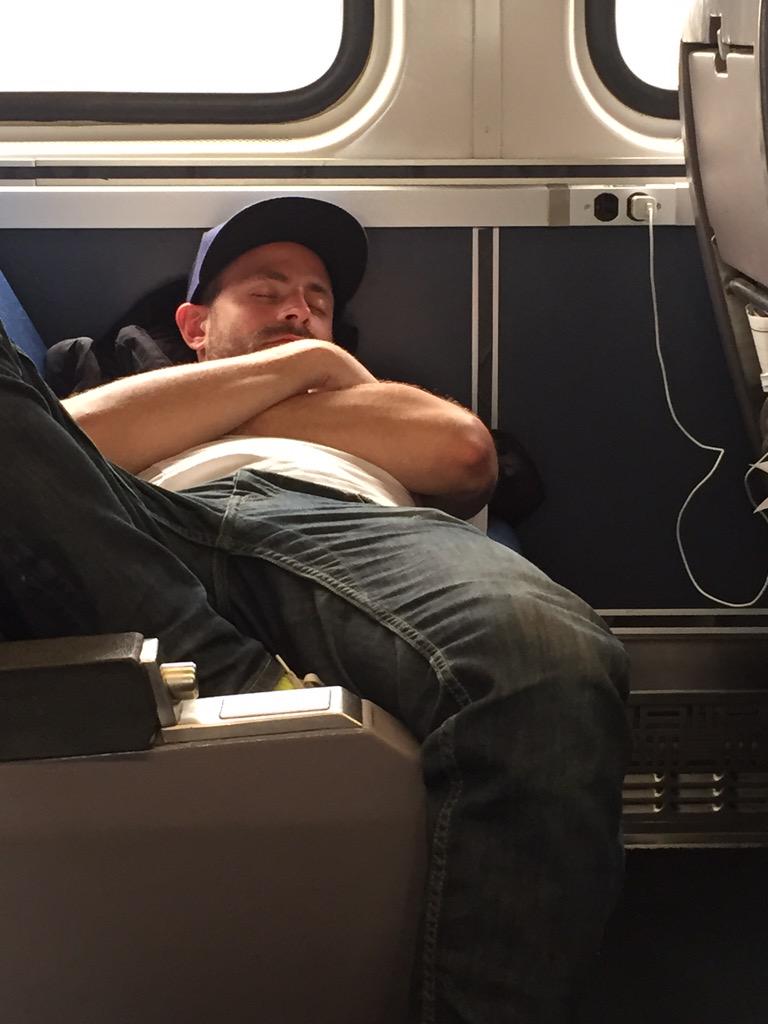 PornStar_WannaB's tweet photo. Found him on the way back to my seat. #traintrade #hotstraightguy #BaseballIsBack #yum http://t.co/HeujUZlnjj