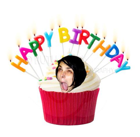 Gerard Way as a cupcake. Happy Birthday 