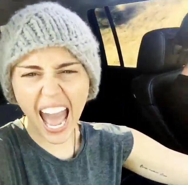 MileyUpdateEU's tweet photo. Miley On a Road Trip! Cutie 💜 http://t.co/7XcS8OGRNJ