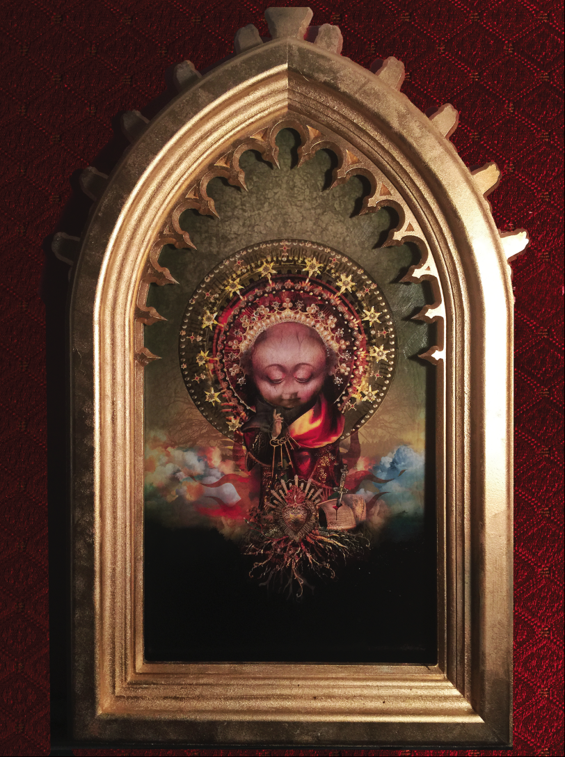 michaelpageart's tweet photo. Saint Peter was the son of John. Chosen by Jesus from his first disciples. Mixed media on wood. #saintpeter #peter http://t.co/G3x174Z7z7