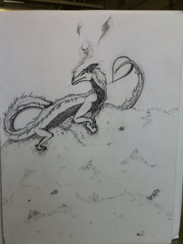 AylaIkol's tweet photo. Have a quick sketch/in the making dragon because why not http://t.co/MXrktGY7A4
