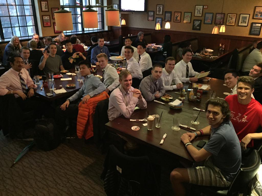 Pizza House tradition with the Gamma Pledge class before their initiation! #byx