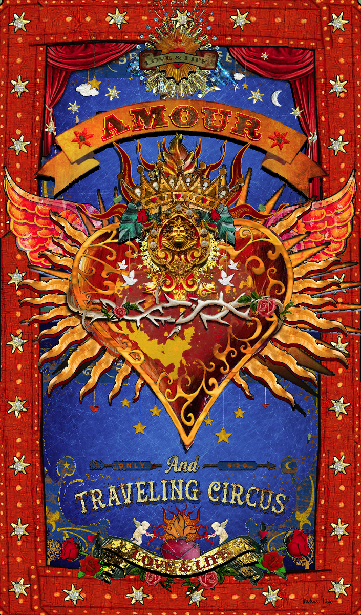 michaelpageart's tweet photo. Amour Circus of the Heart. #heart #circus #amour #santos #love #loveoftheheart http://t.co/4cBsp9WlHf