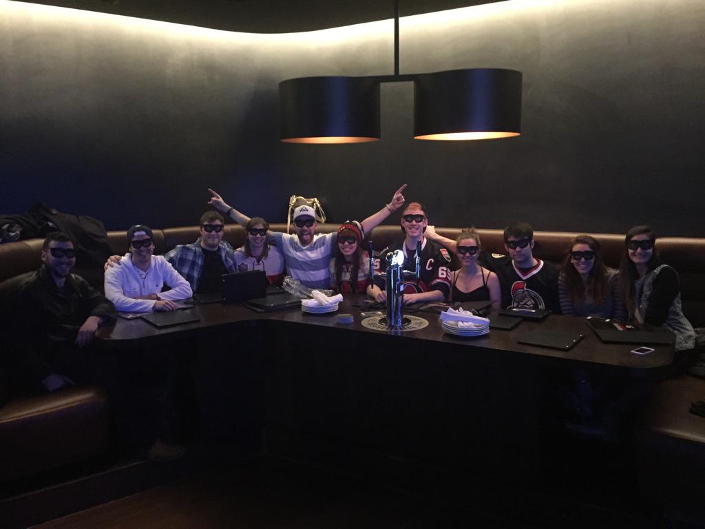AndreaBailie's tweet photo. Go sens go! Hamburglar for the win! #rsbgvip @RealSportsOTT #table99 #tabgrabthuraday http://t.co/Cd0T8tPguG