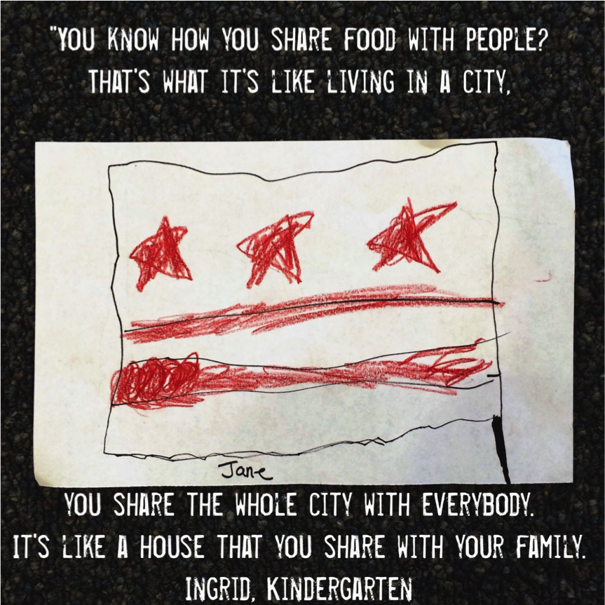 MaraKrechevsky's tweet photo. An inspirational thought from a 5 year old about her city #PZTalks http://t.co/xNBGH7FNxt