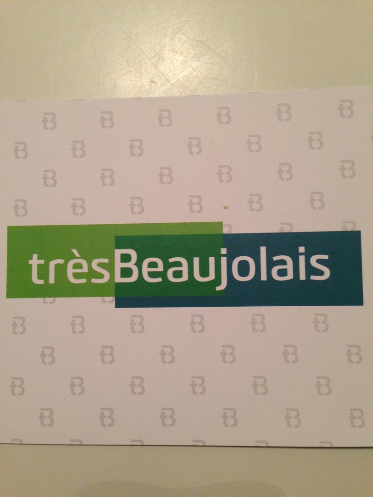 Lancement hier soir de la marque de territoire # TRÈS BEAUJOLAIS. Le #Beaujolais uni!