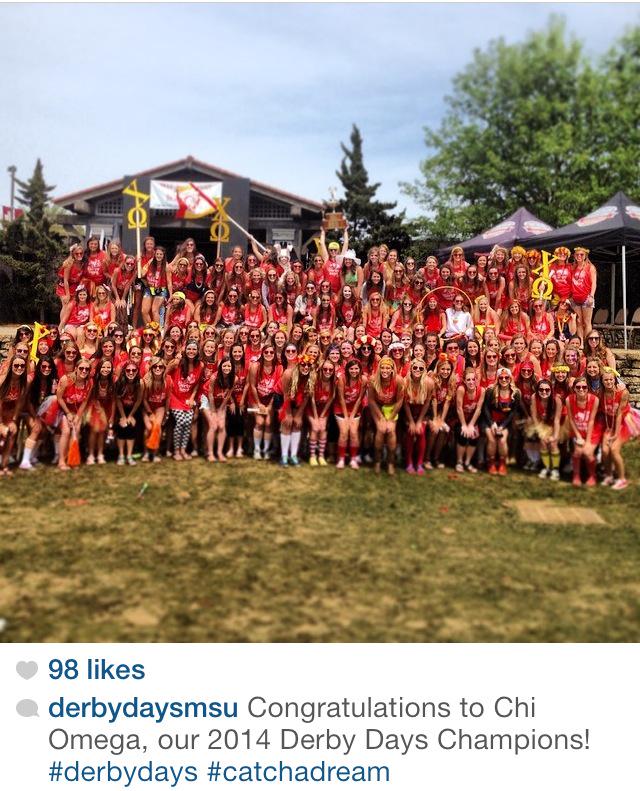 Tbt to one of the most exciting weekends last year!! We can't wait for Saturday!! ❤️💛💙 <a href="/DerbyDaysMSU/">Derby Days 2018</a>