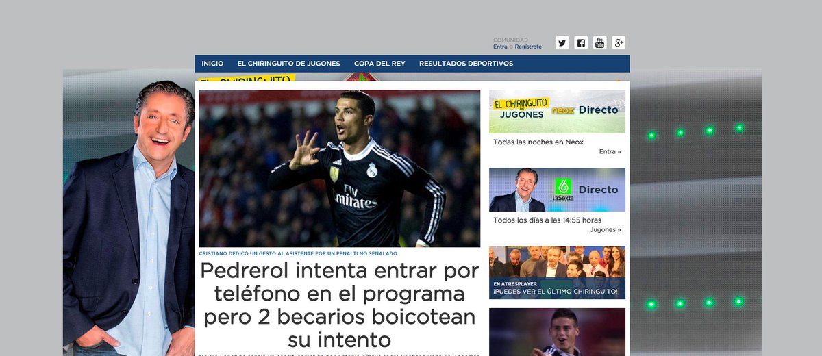 jpedrerol's tweet photo. “@djjavipop: @jpedrerol @elchiringuitotv Te imaginas Josep?...jejeje http://t.co/Xp0kNYGfZt” Qué cachondo jajajaja. Un abrazo!!!!!