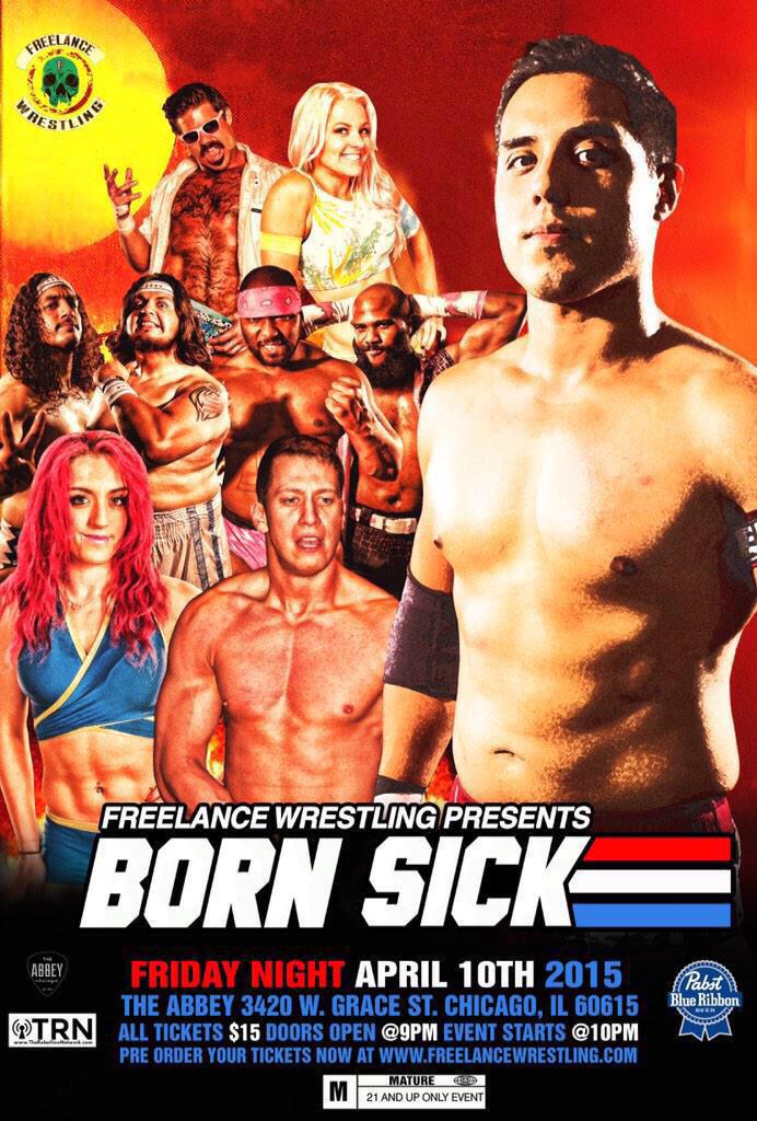arikcannon's tweet photo. FRIDAY!
@FreelanceWres
Chicago, IL
@abbeypub
21+ | Doors 9pm | $15

I'll be there... Let's party!
#hellhathnofury 😉 http://t.co/lClxXJfjXw