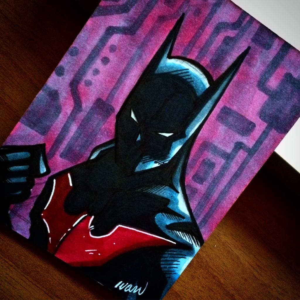 ivanrdgzart's tweet image. Todays #BatmanWeek sketchcard.
Batman Beyond.
#Batman #BatmanBeyond #DCComics