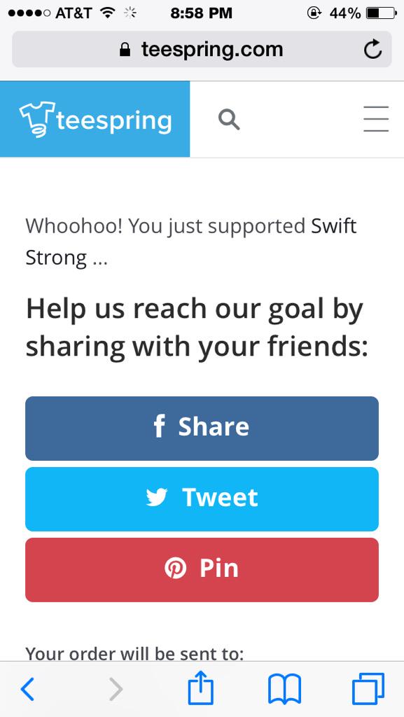 megaanpaalmer's tweet image. can&apos;t wait to get it! #PrayforAndreaSwift 💪💪 @swiftstrongarmy