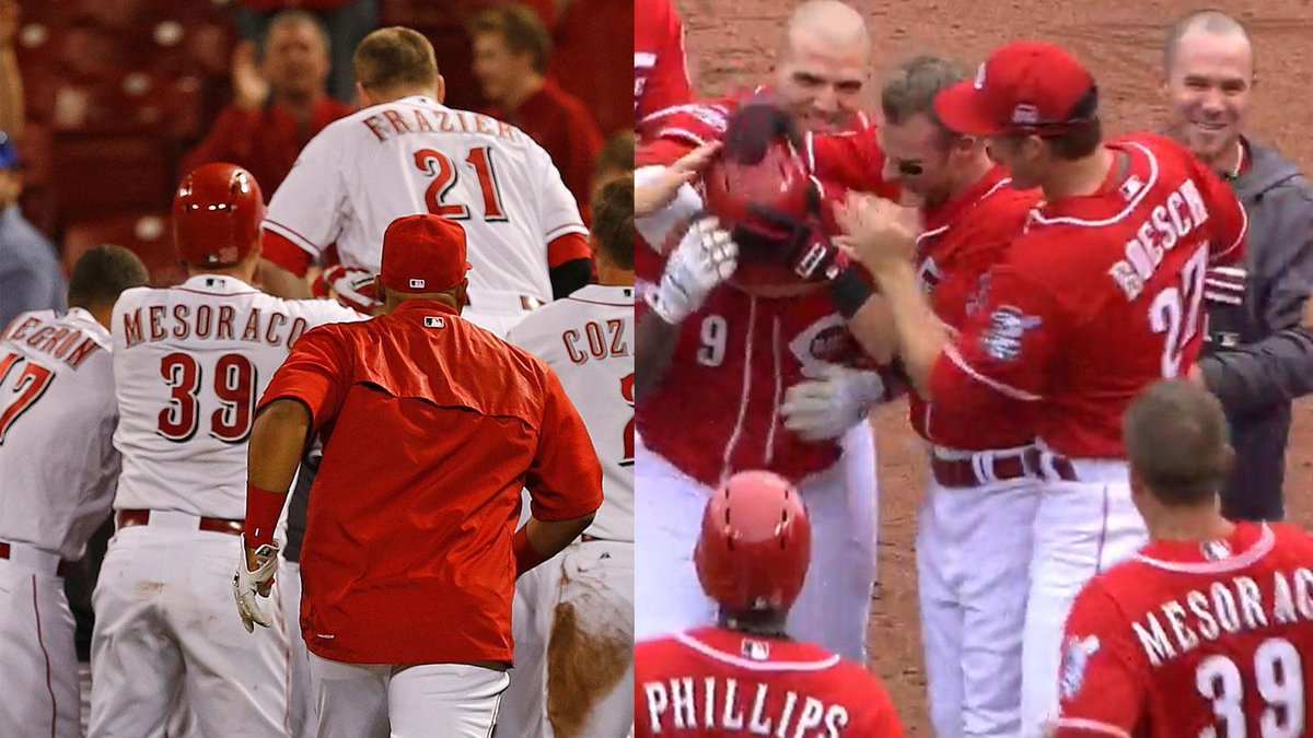 FanDuelSN_CIN's tweet photo. One day, two walk-offs.

1:46 a.m.: http://t.co/QGEqZ71kRg 
4:23 p.m.: http://t.co/jO4L7BwqTW http://t.co/a1RkztNdZP