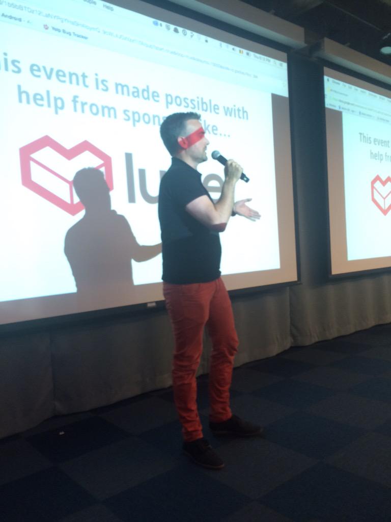 lyzidiamond's tweet image. &quot;I am also from Europe, which you can tell from my pants.&quot; #sfhtml5