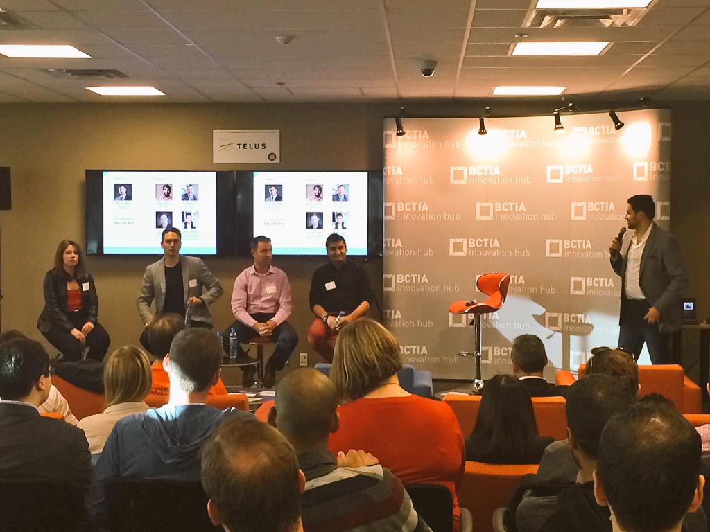 launchacademyhq's tweet image. Friend to LA, @MannyPadda, hosting @GradusOne&apos;s #TechPanel at @bctia!
